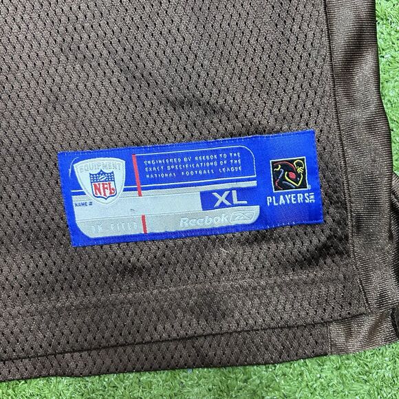Cleveland Browns Jersey Mens Extra Large Brown Edwards #17 Reebok NFL Vintage - Picture 7 of 10